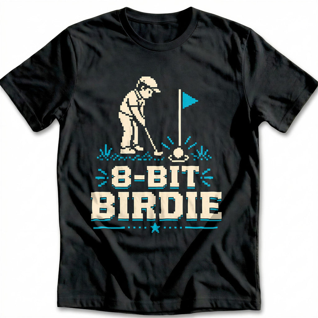 8 Bit Birdie Pixel Golf T-Shirt product image 3