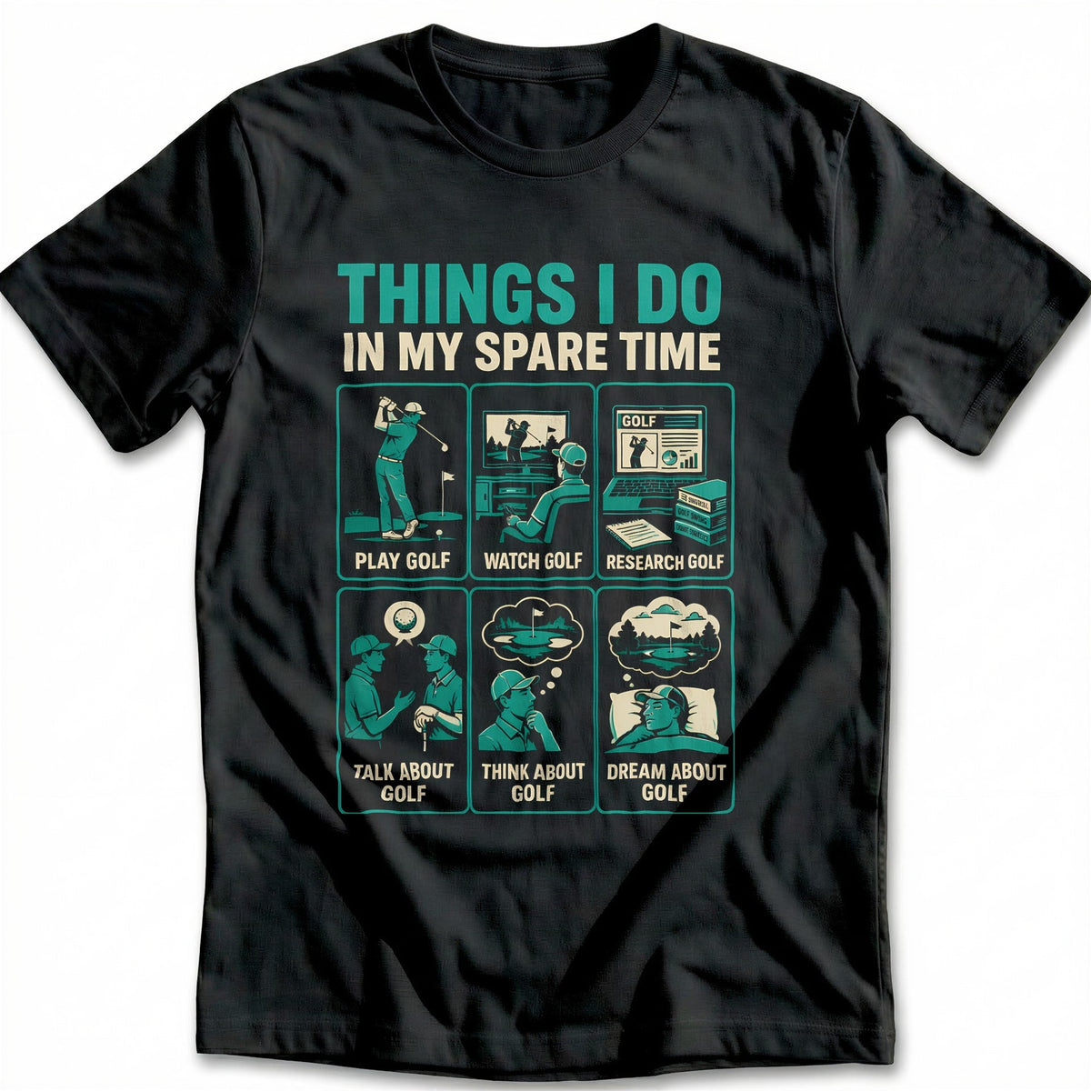 Duotone Teal Golf T-Shirt GC product image 2