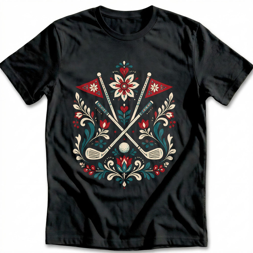 Folk Floral Clubs Golf T-Shirt AU product image 3