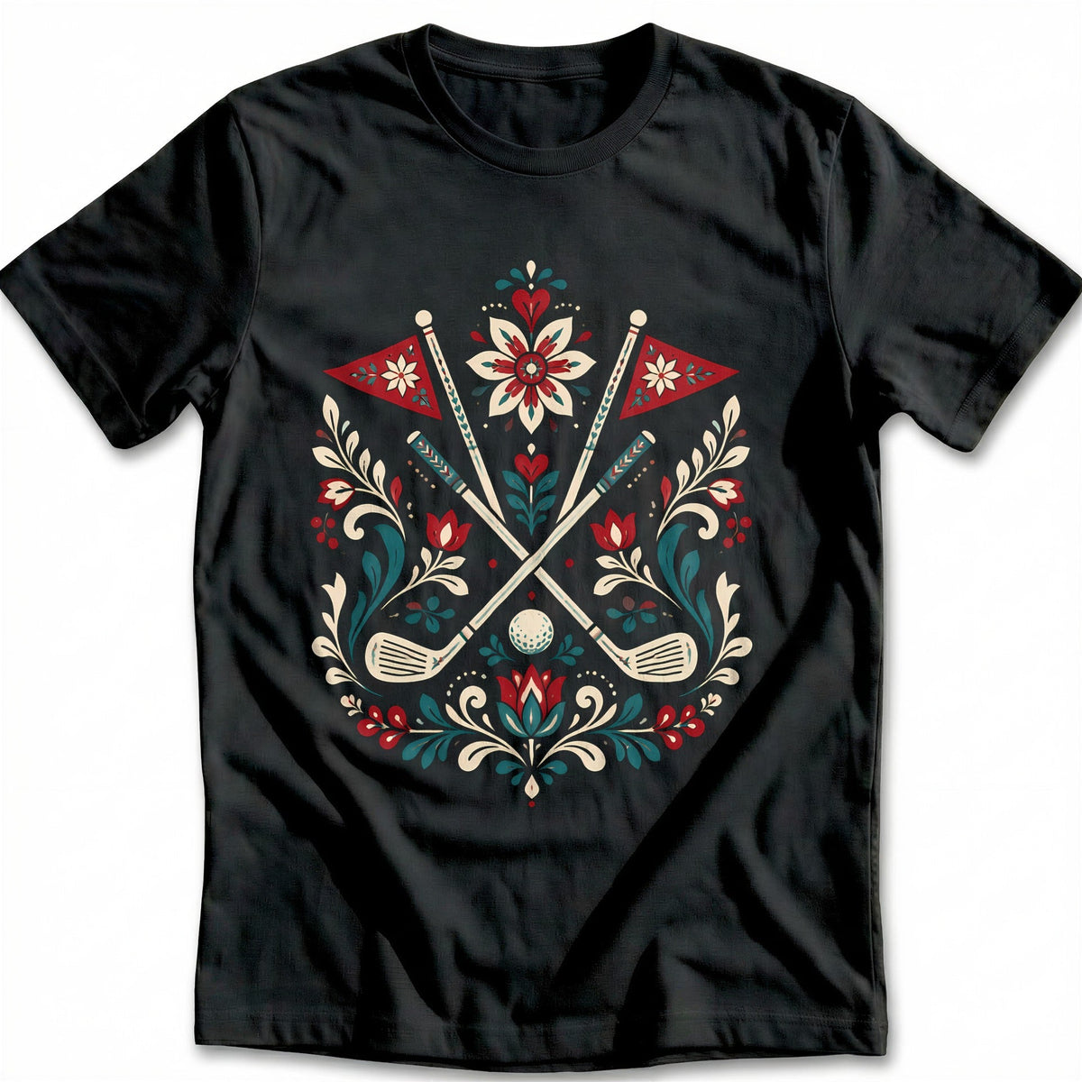 Folk Floral Clubs Golf T-Shirt AU product image 3