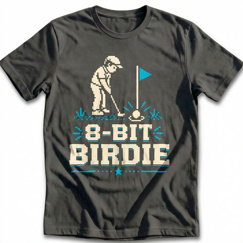 8 Bit Birdie Pixel Golf T-Shirt EU product image 1