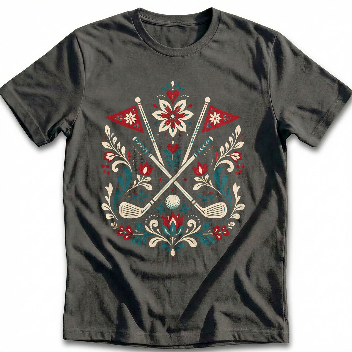 Folk Floral Clubs Golf T-Shirt AU product image 4