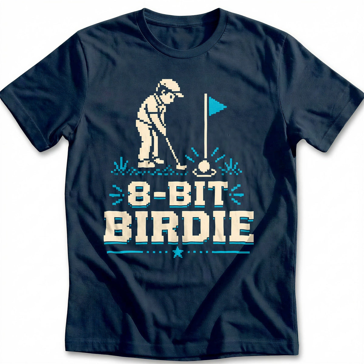 8 Bit Birdie Pixel Golf T-Shirt EU product image 2
