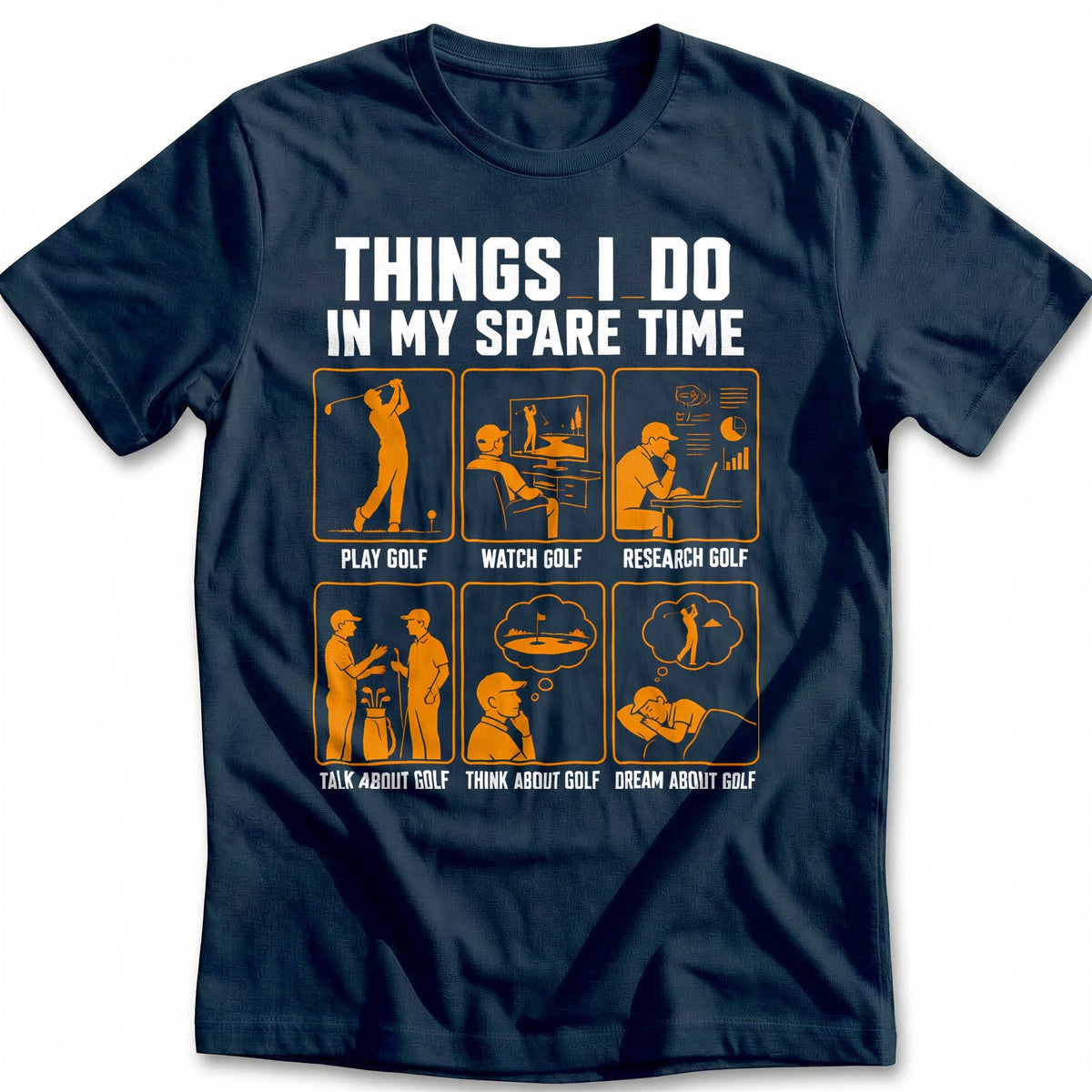 Classic Orange Golf T-Shirt GC product image 1