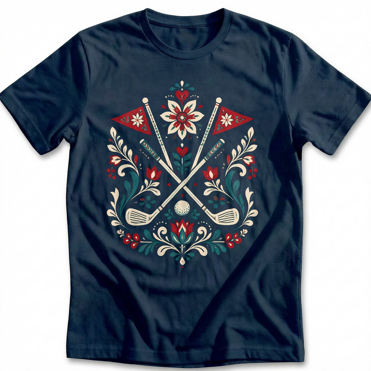 Folk Floral Clubs Golf T-Shirt AU product image 2