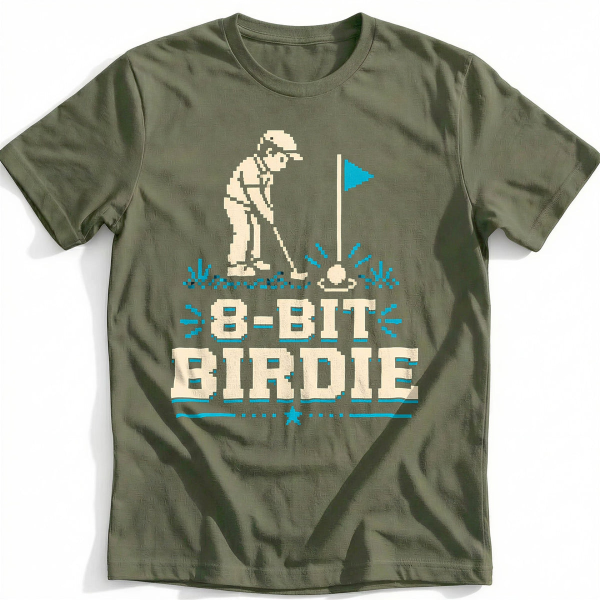 8 Bit Birdie Pixel Golf T-Shirt US product image 4