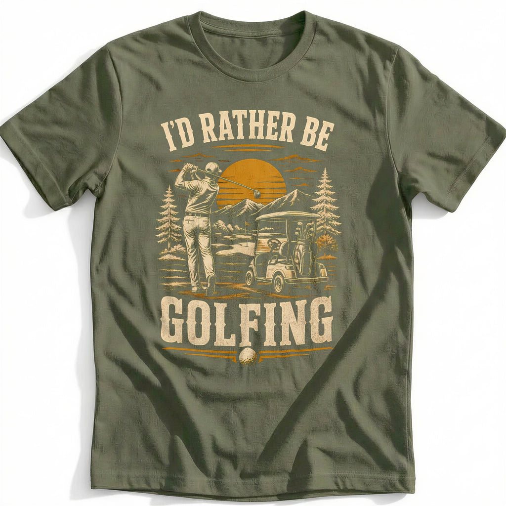 I'd Rather Be Golfing T-Shirt US product image 4
