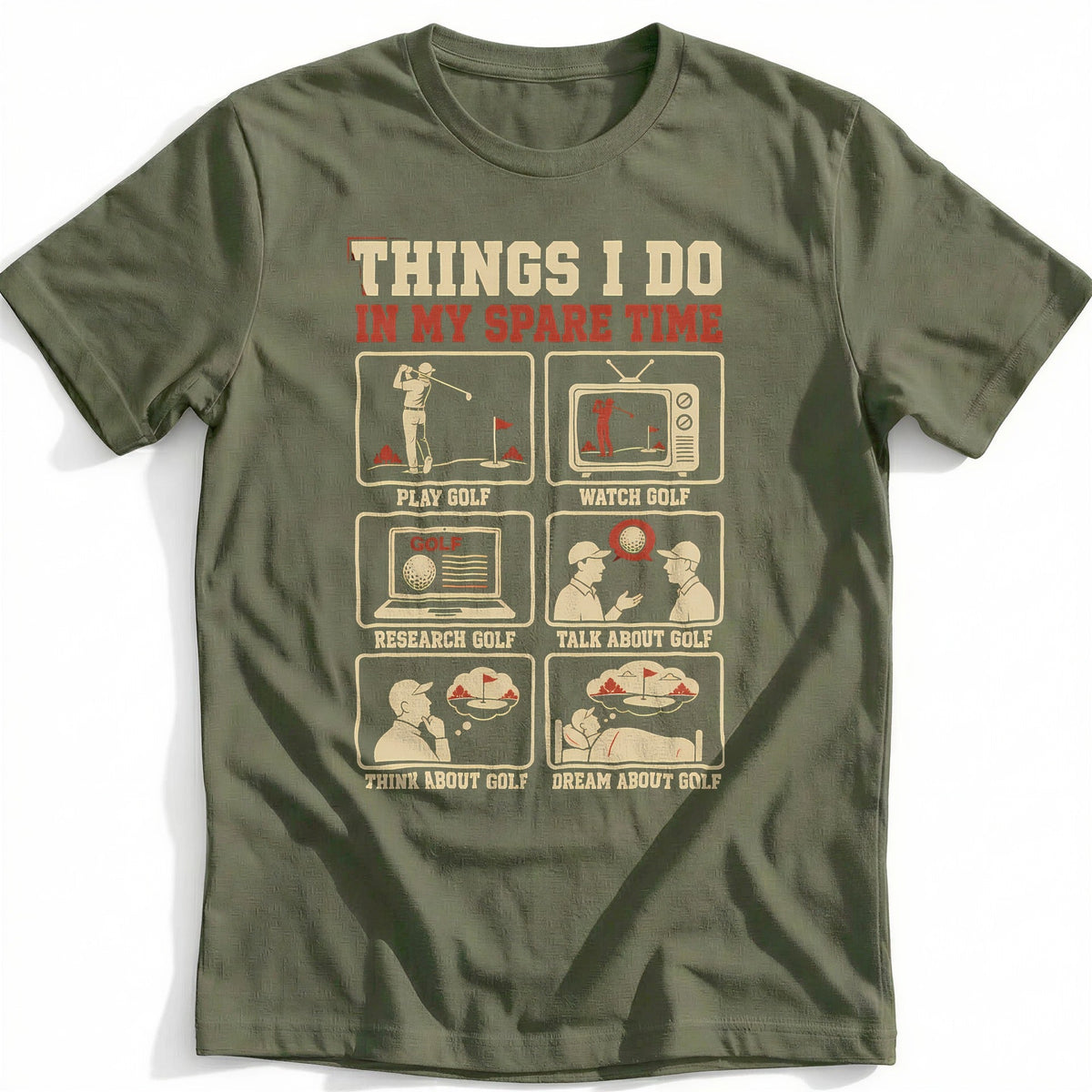 Red Cream Golf T-Shirt AU product image 4