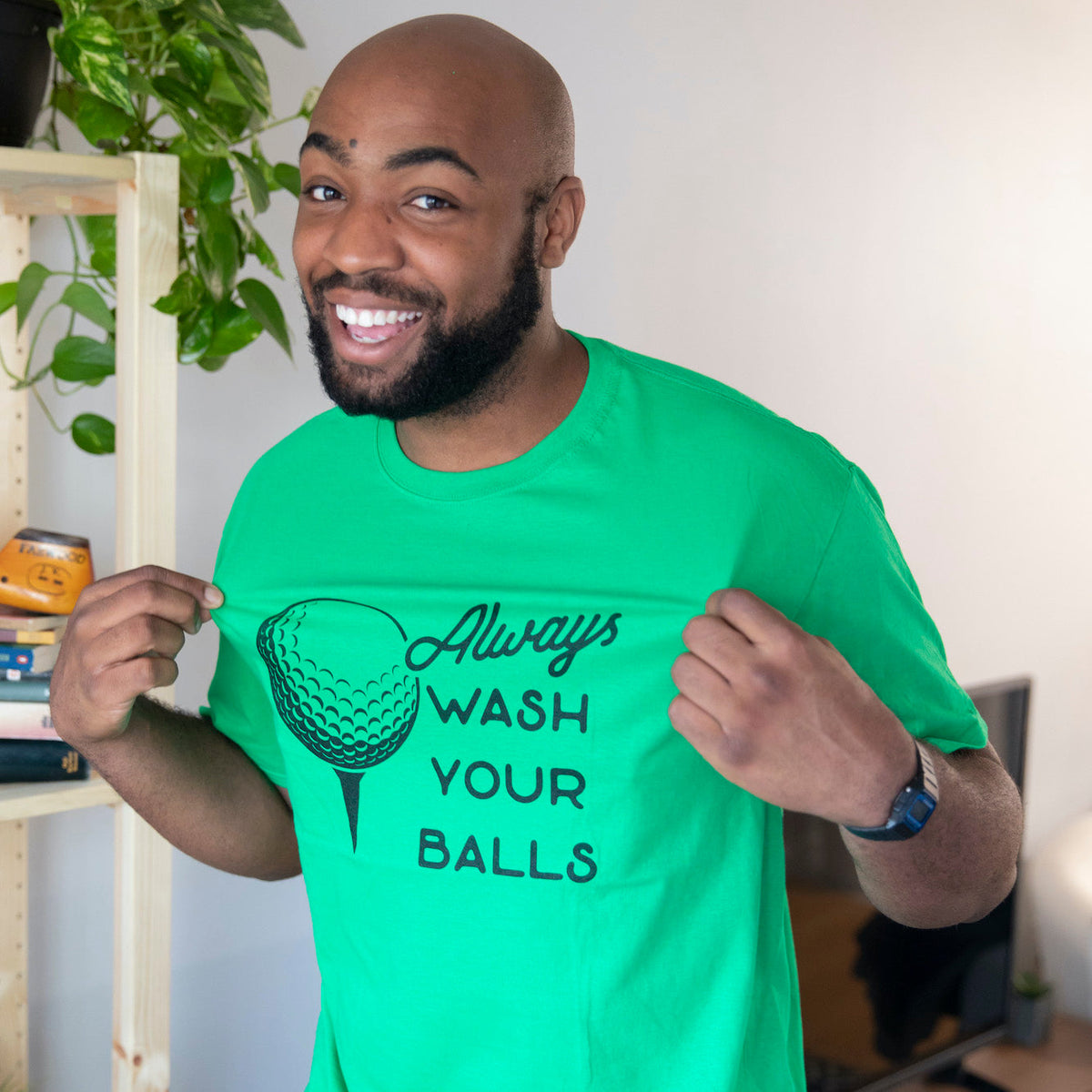Always Wash Your Balls Men's T Shirt product image 2