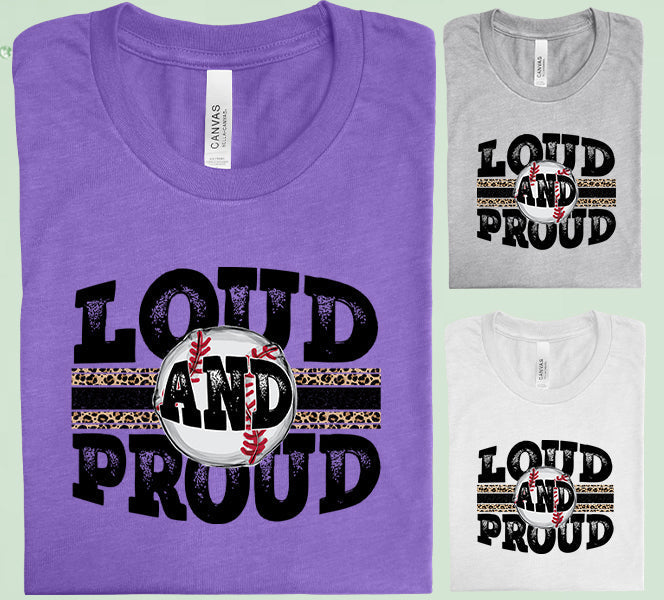 Loud and Proud Baseball Graphic Tee product image 2