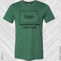 701 Proof That North Dakota is God's Country Graphic Tee product image 1