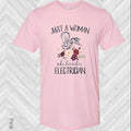 Just a Woman Who Loves Her Electrician Graphic Tee product image 1