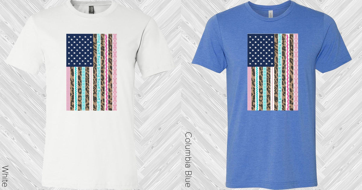 Leopard and Lace Flag Graphic Tee product image 2
