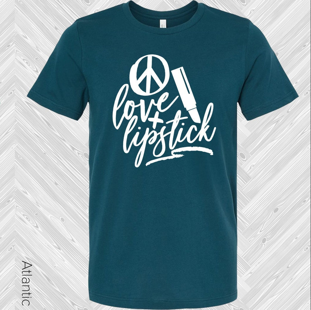 Peace Love and Lipstick Graphic Tee product image 1