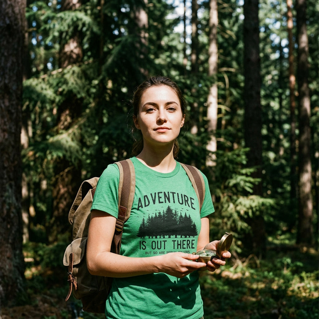 Adventure Is Out There But So Are Serial Killers Women's T product image 4