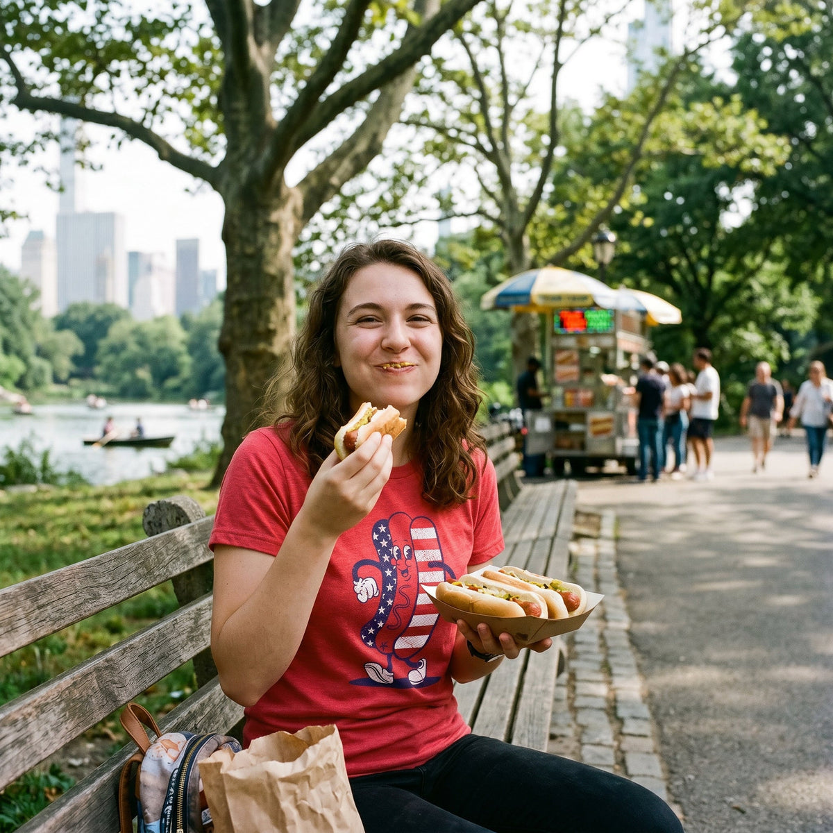 Fourth Of July Hotdog Women's T Shirt product image 2