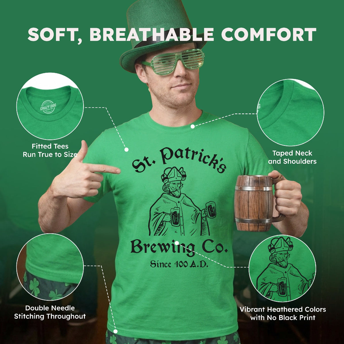 St Patricks Brewing Co Men's T Shirt product image 5