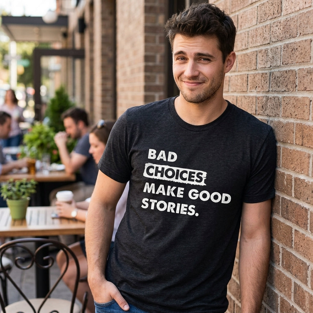 Bad Choices Make Good Stories Men's T Shirt product image 2