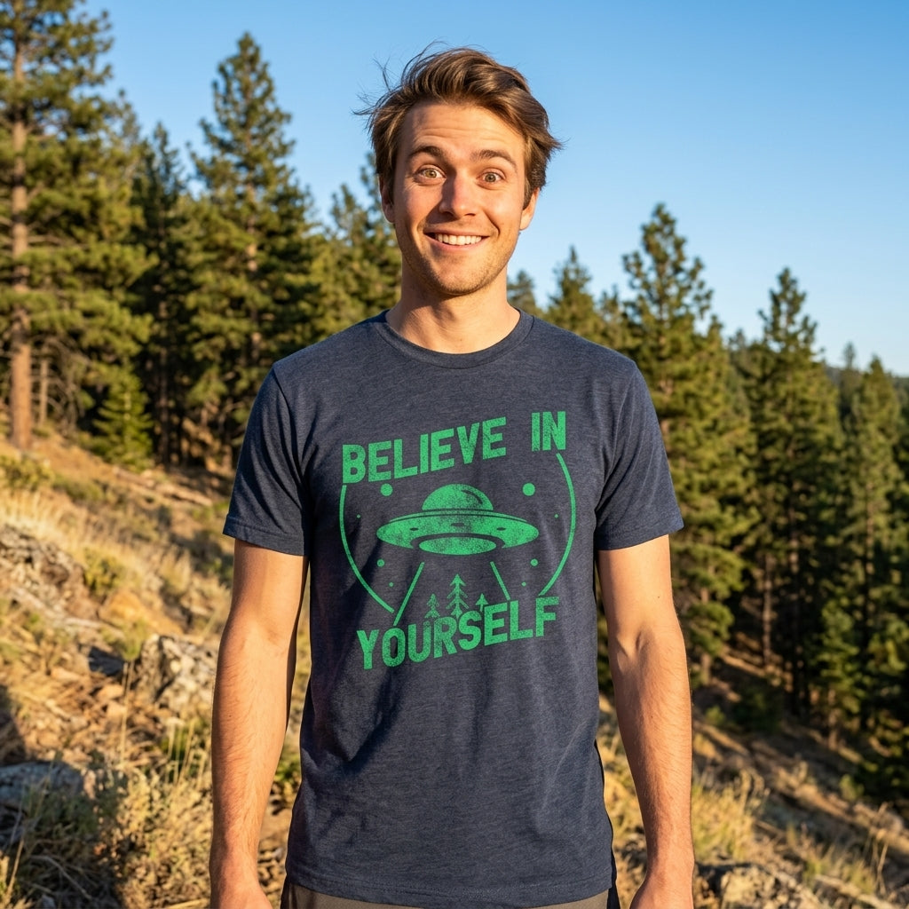 Believe In Yourself UFO Men's T Shirt product image 2