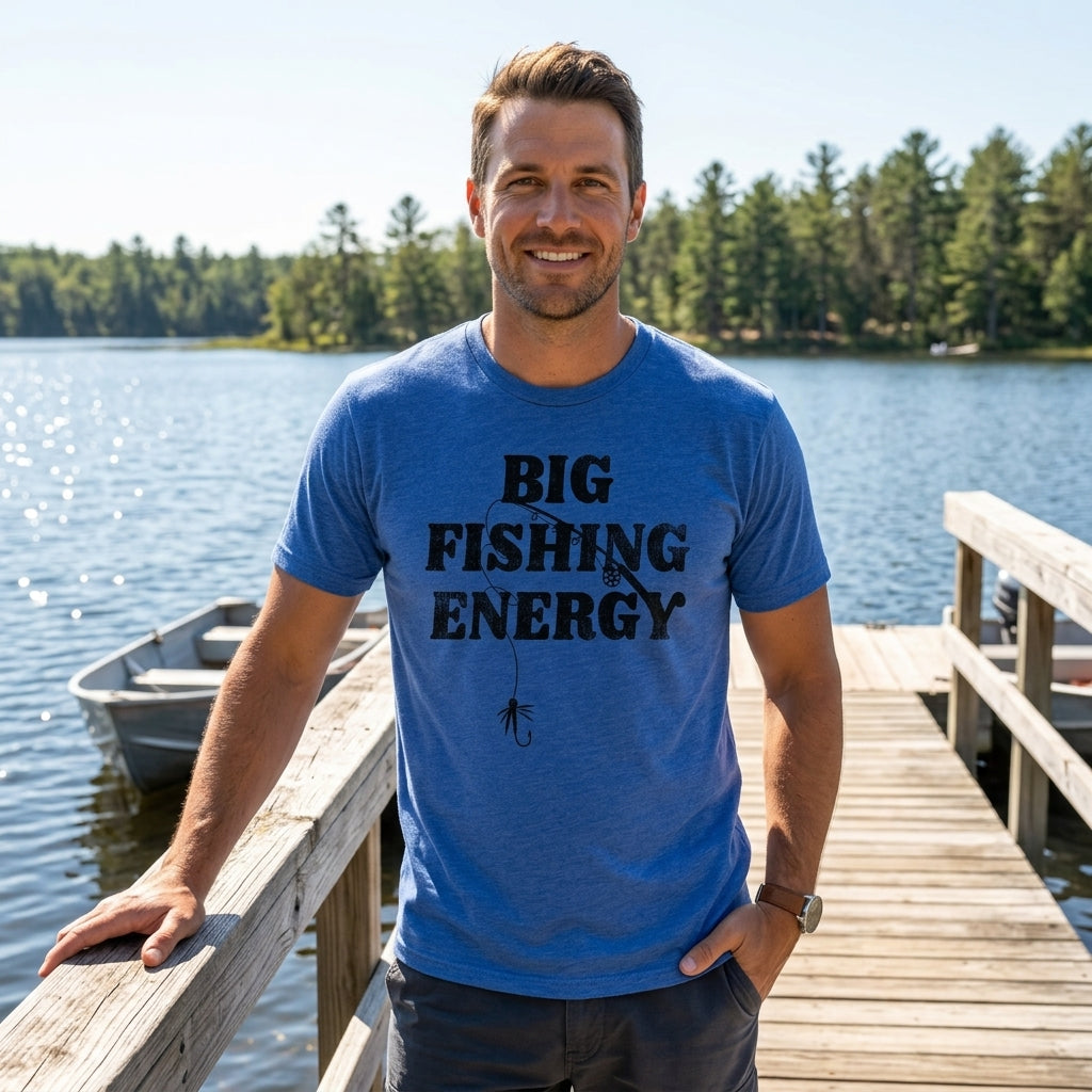 Big Fishing Energy Men's T Shirt product image 2