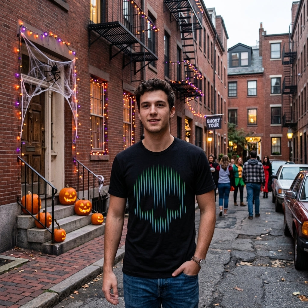 Gradient Skull Men's T Shirt product image 2