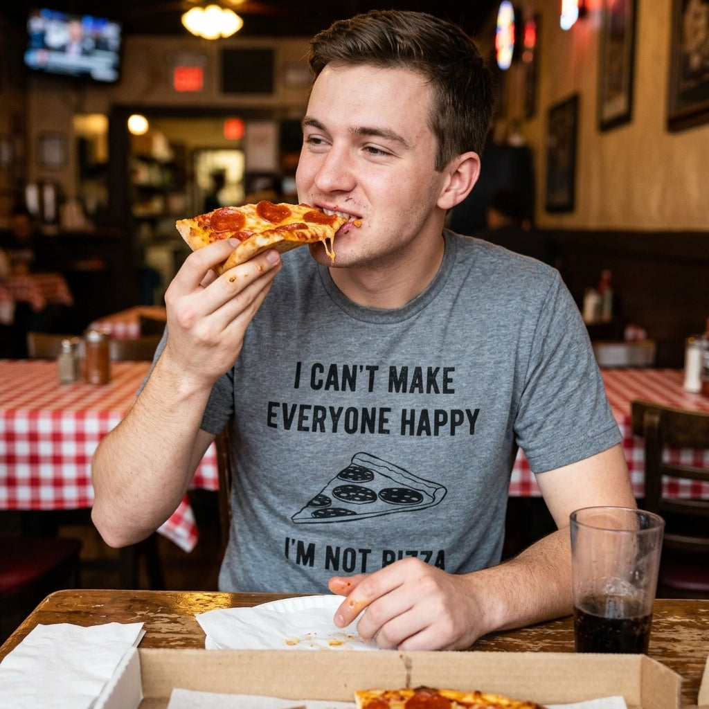 I Cant Make Everyone Happy Im Not Pizza Men's T Shirt product image 2
