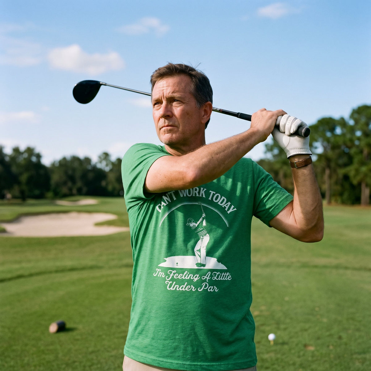 Can't Work Today I'm Feeling A Little Under Par Men's T product image 2