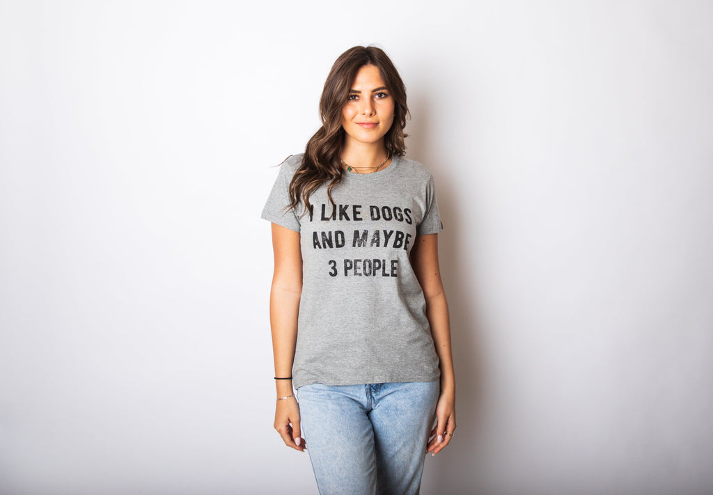 I Like Dogs And Maybe 3 People Women's T Shirt product image 5