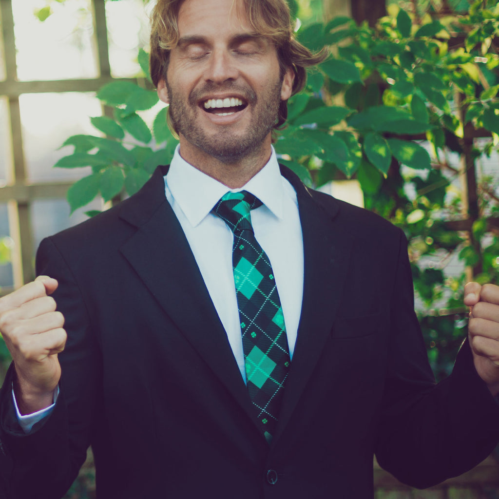 St. Patrick's Day Plaid Tie