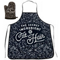 The Secret Ingredient Is Cat Hair Oven Mitt + Apron Bakeware