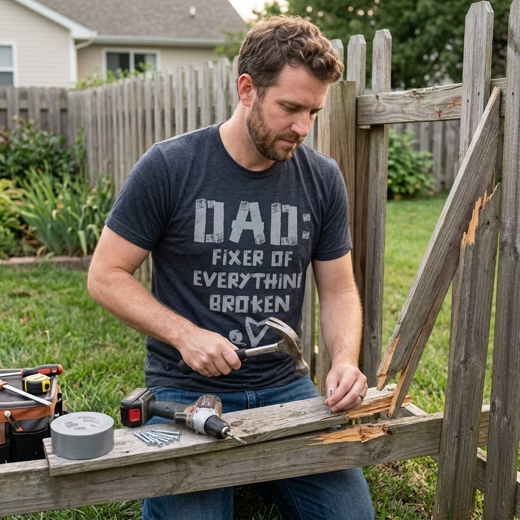 Dad Fixer Of Everything Broken Men's T Shirt product image 5