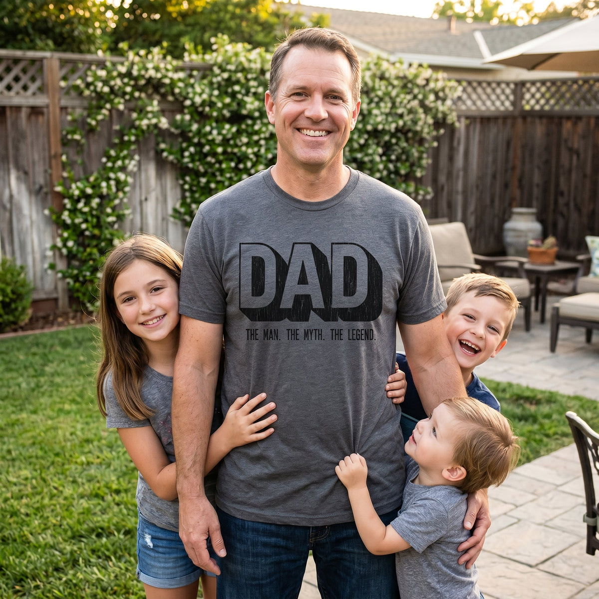Dad The Man Myth Legend Men's T Shirt product image 4