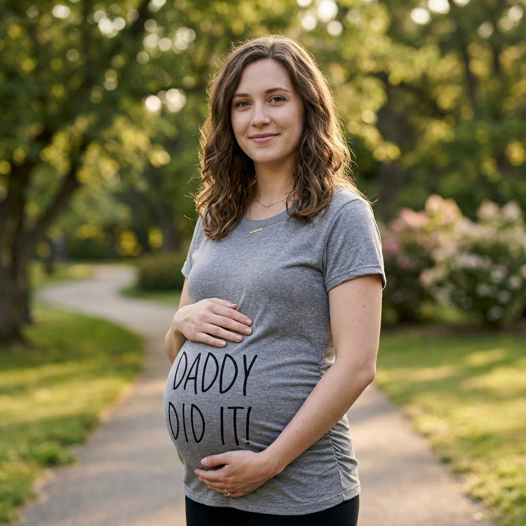 Daddy Did It Maternity T Shirt product image 4