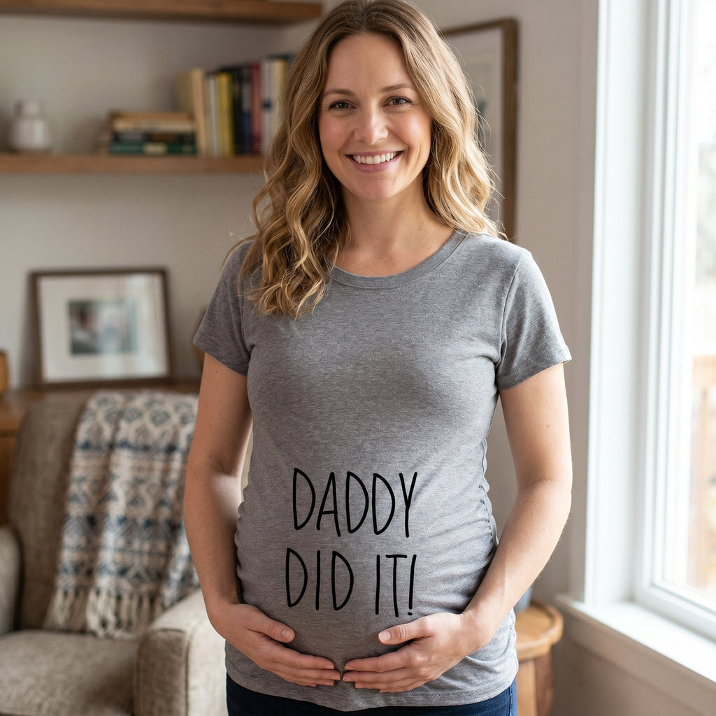 Daddy Did It Maternity T Shirt product image 5