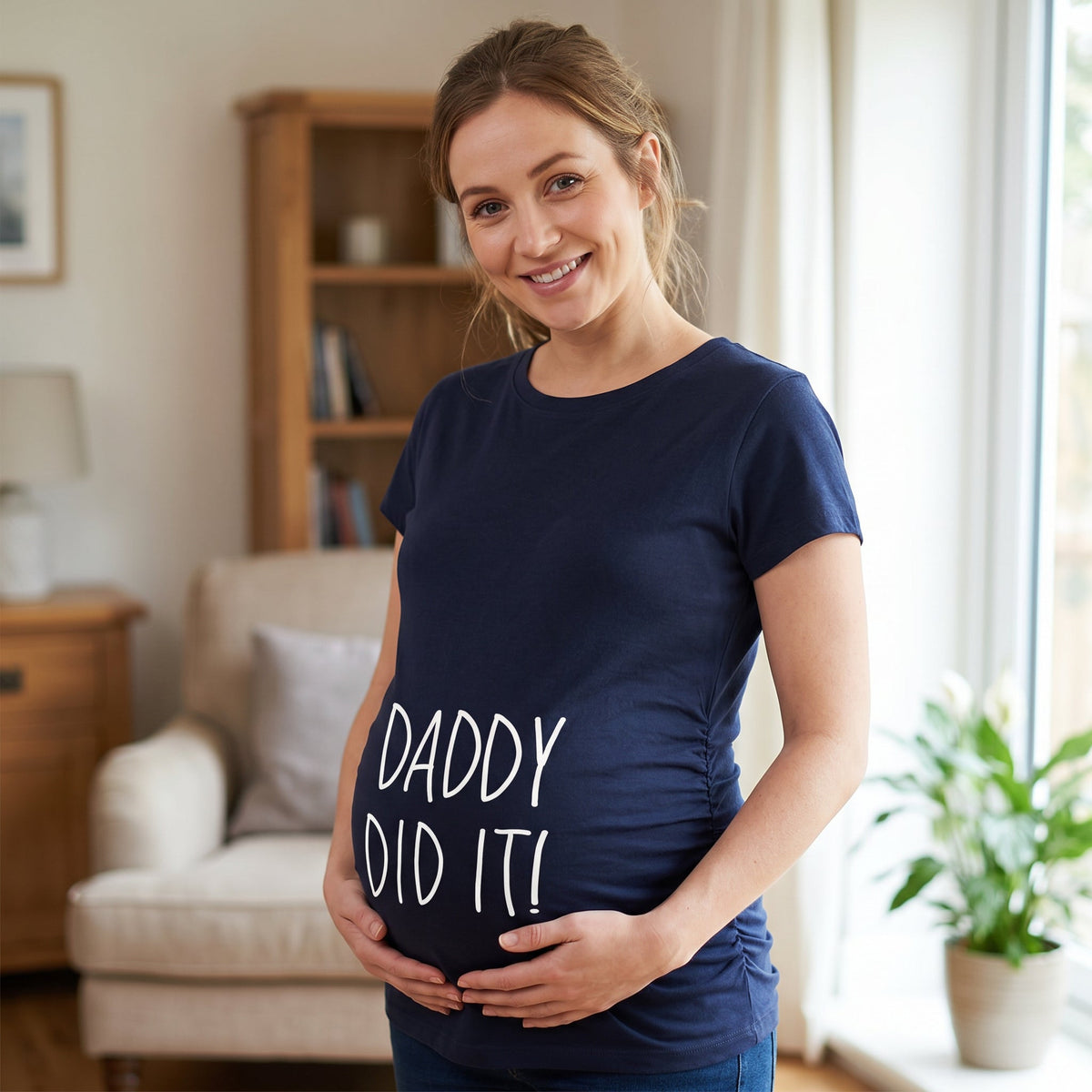 Daddy Did It Maternity T Shirt product image 12