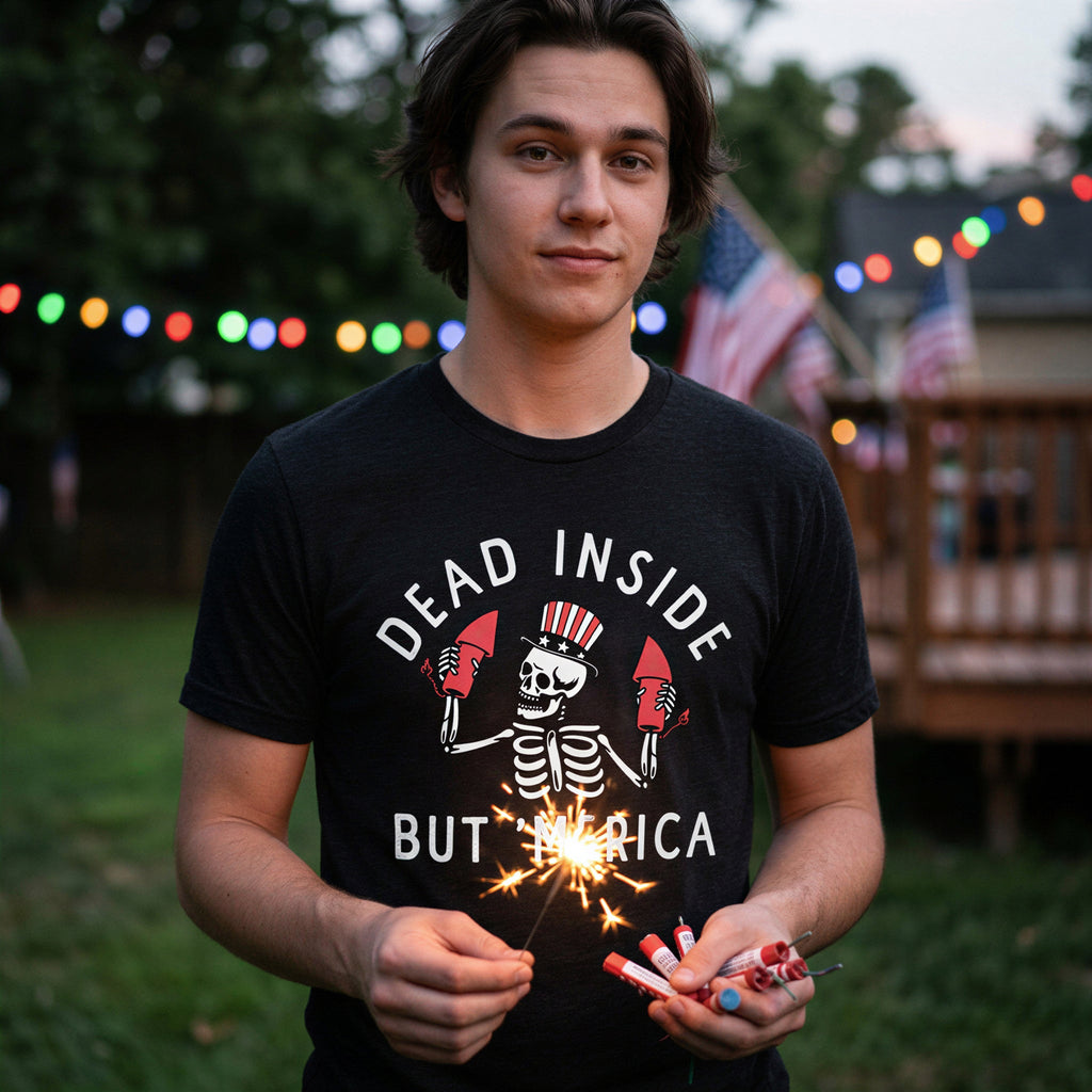 Dead Inside But Merica Men's T Shirt product image 2