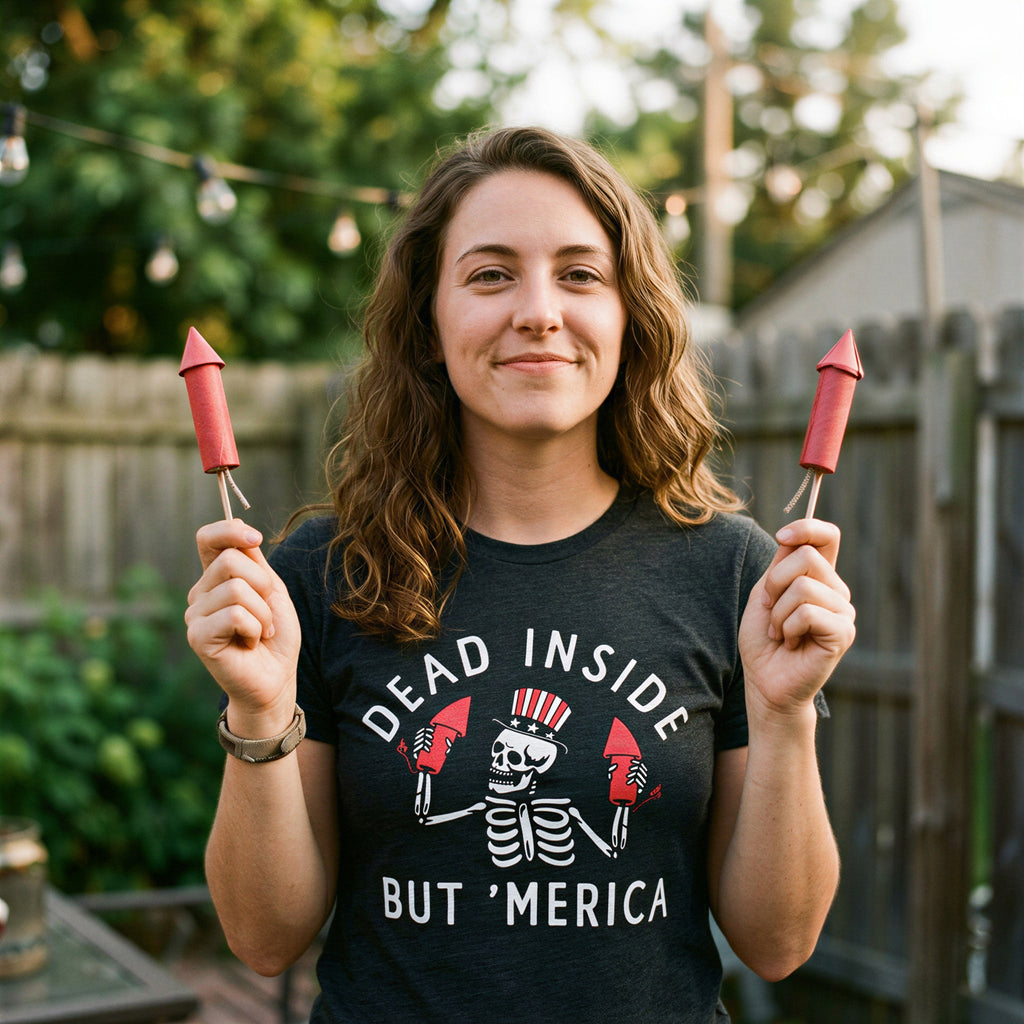 Dead Inside But Merica Women's T Shirt product image 2