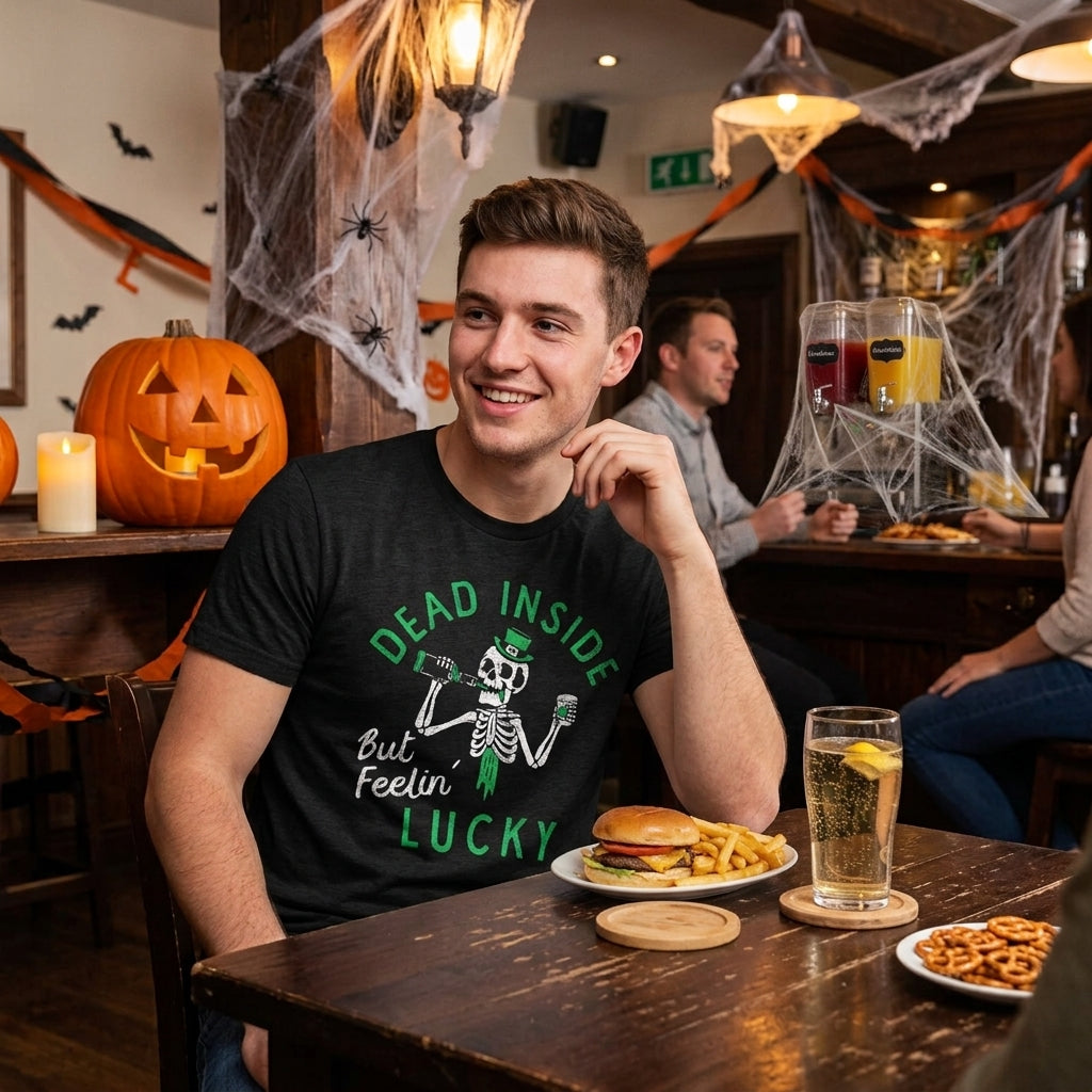 Dead Inside But Feeling Lucky Men's T Shirt product image 2