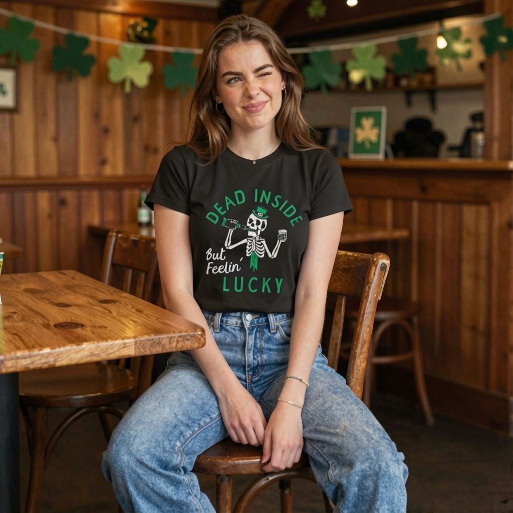 Dead Inside But Feeling Lucky Women's T Shirt product image 2