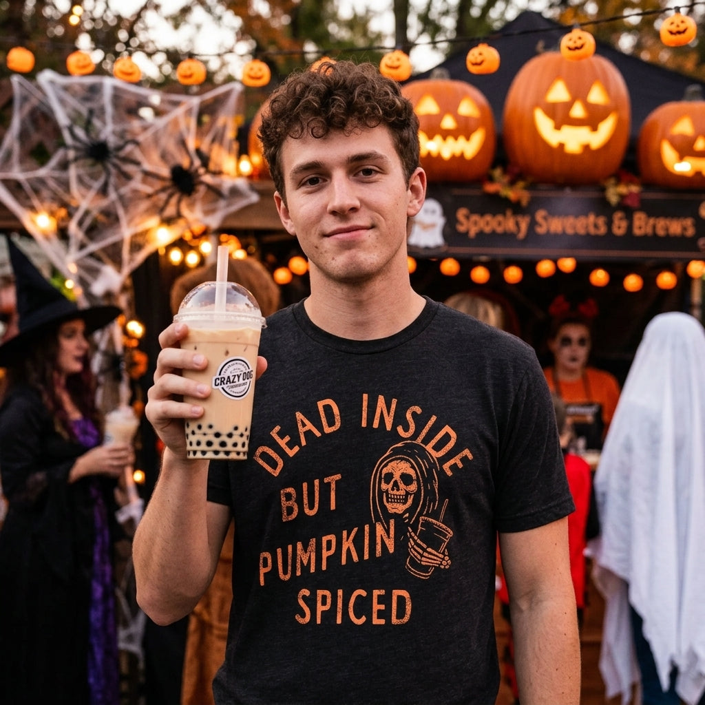 Dead Inside But Pumpkin Spiced Men's T Shirt product image 2