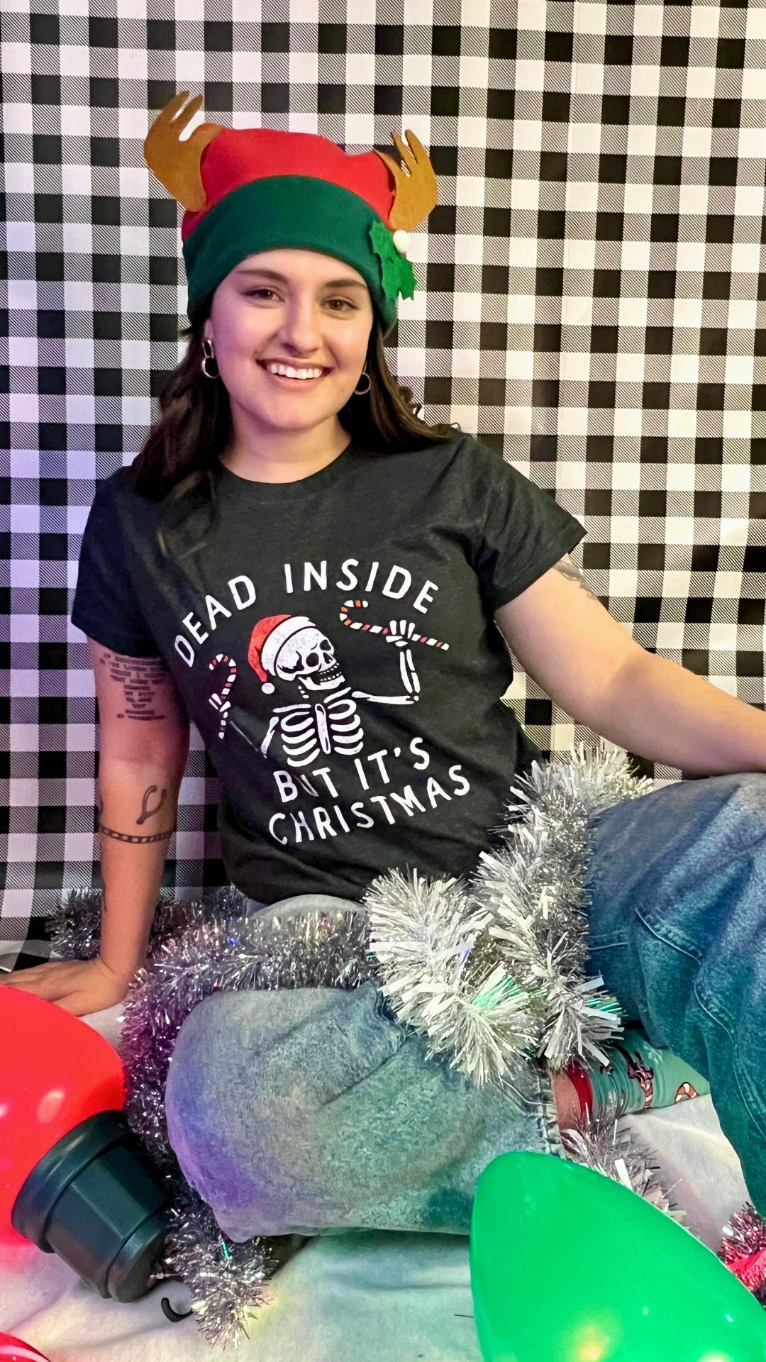 Dead Inside But Its Christmas Women's T Shirt product image 2
