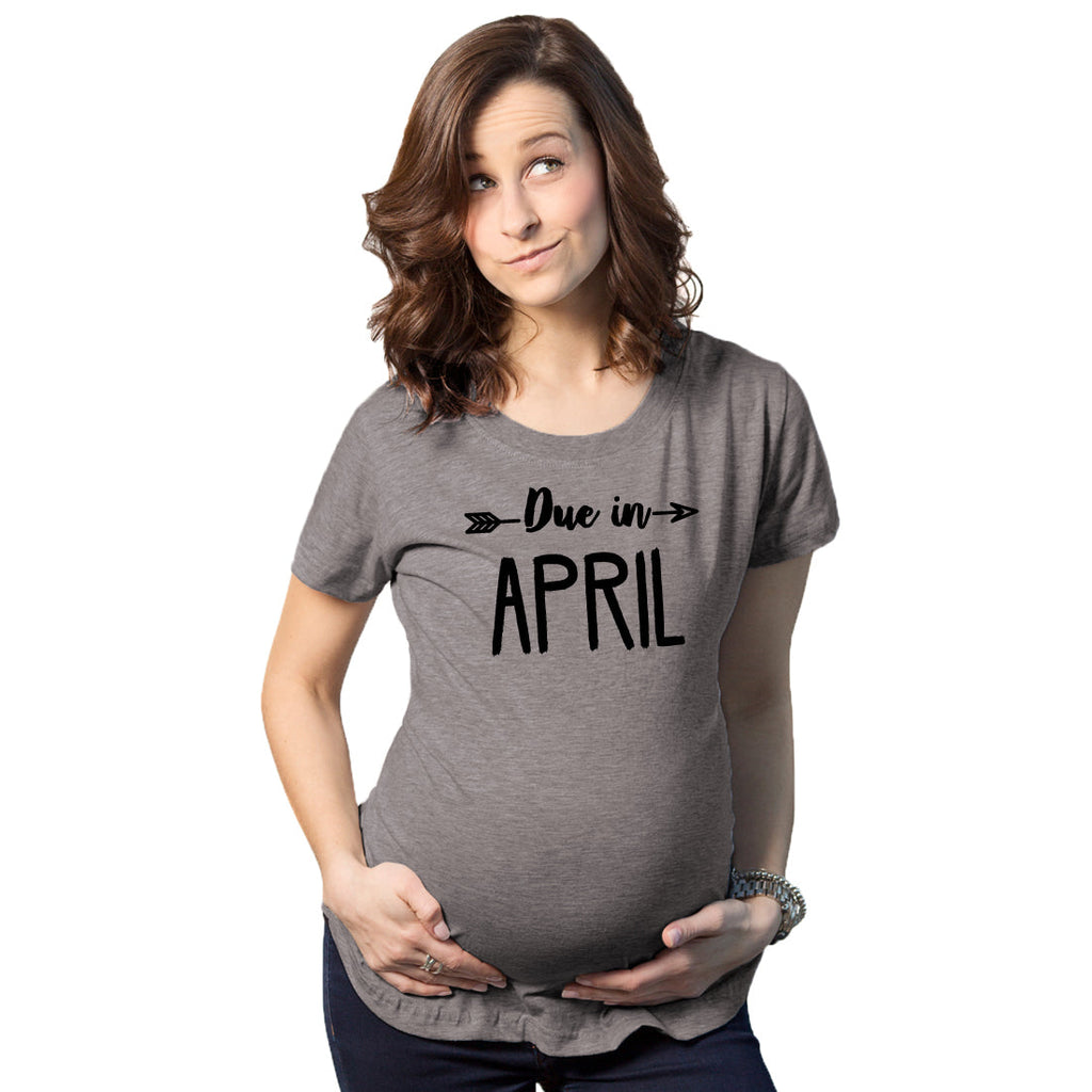 Due In Announcement Maternity T Shirt product image 15