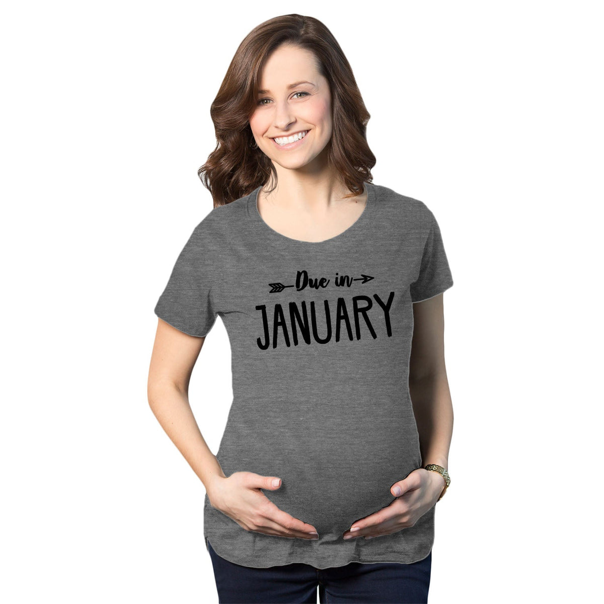 Due In Announcement Maternity T Shirt product image 1
