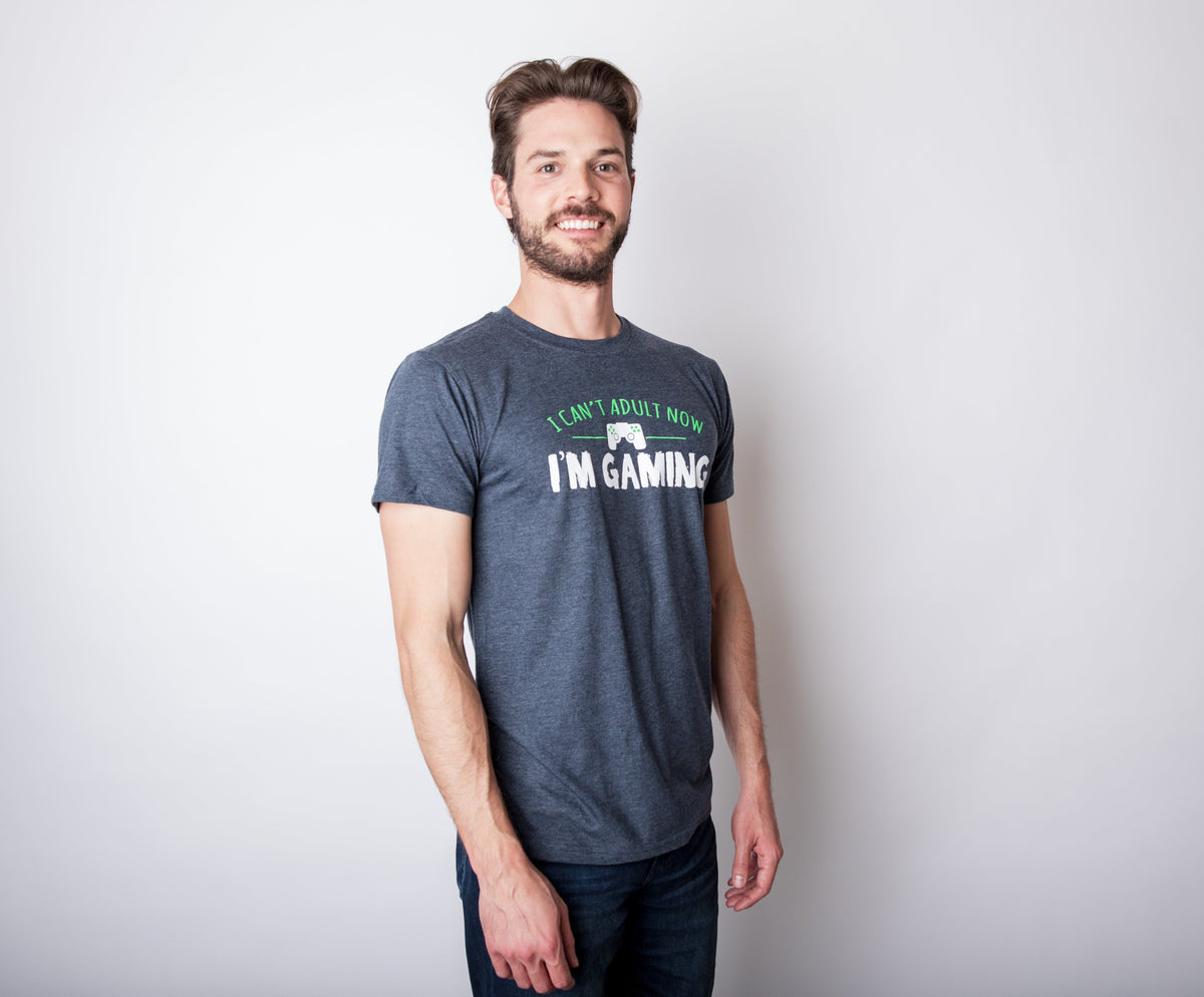 I Can't Adult Now I'm Gaming Men's T Shirt product image 2