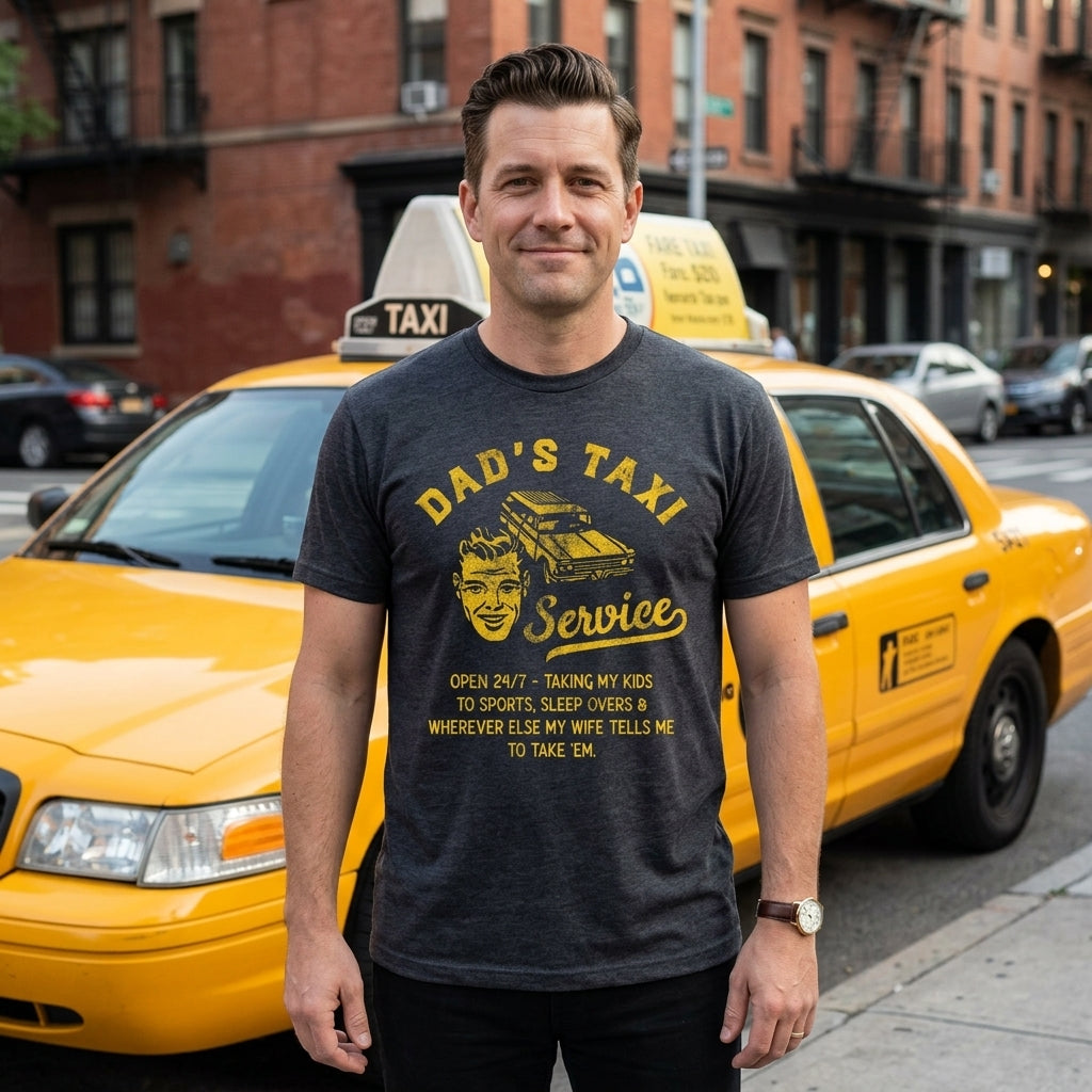 Dads Taxi Service Men's T Shirt product image 2