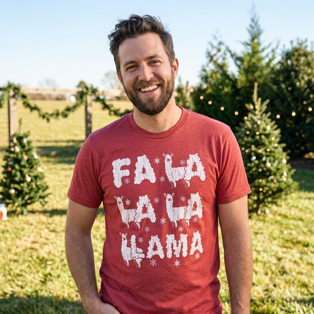 Fa La La La Llama Men's T Shirt product image 2