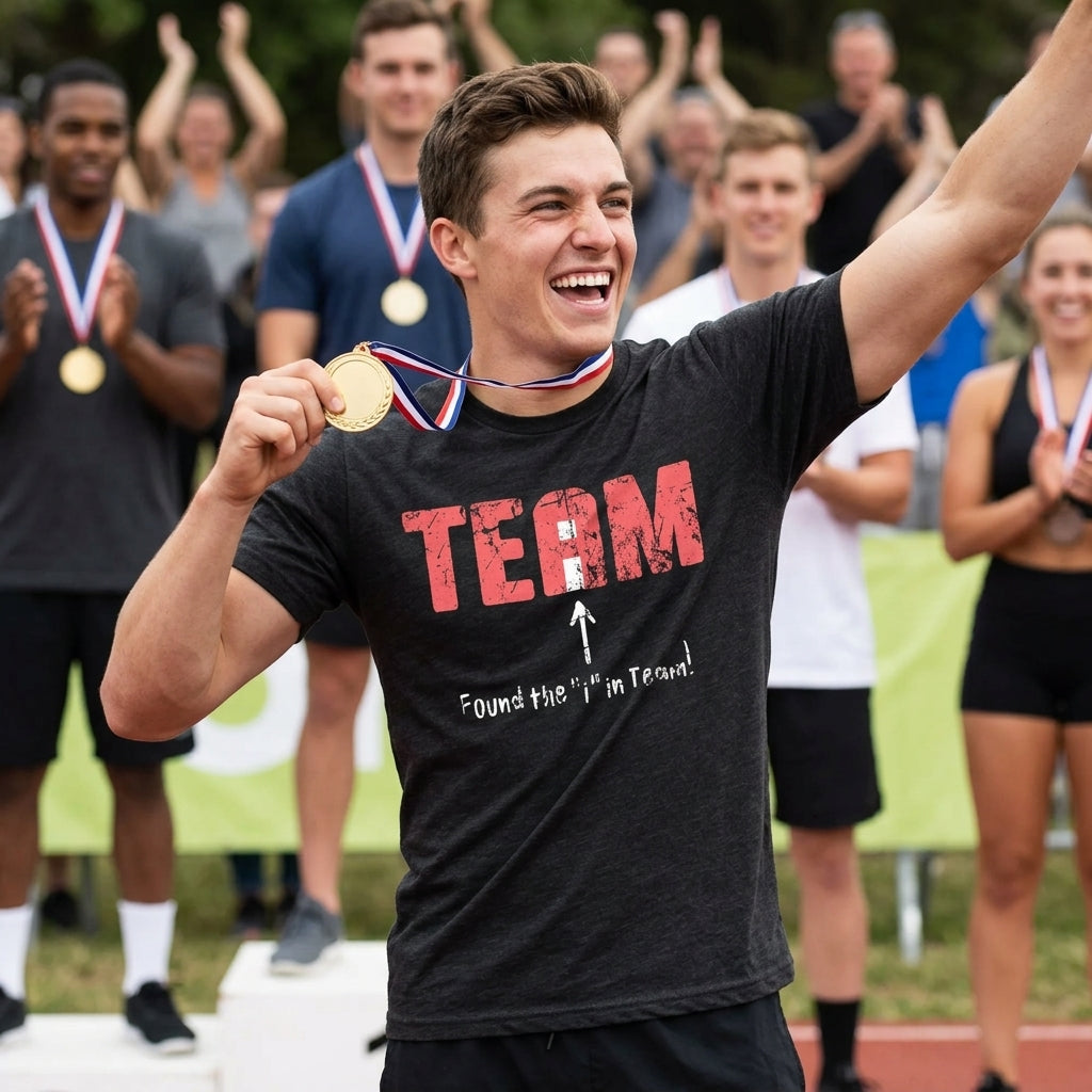 Found The I In Team Men's T Shirt product image 2