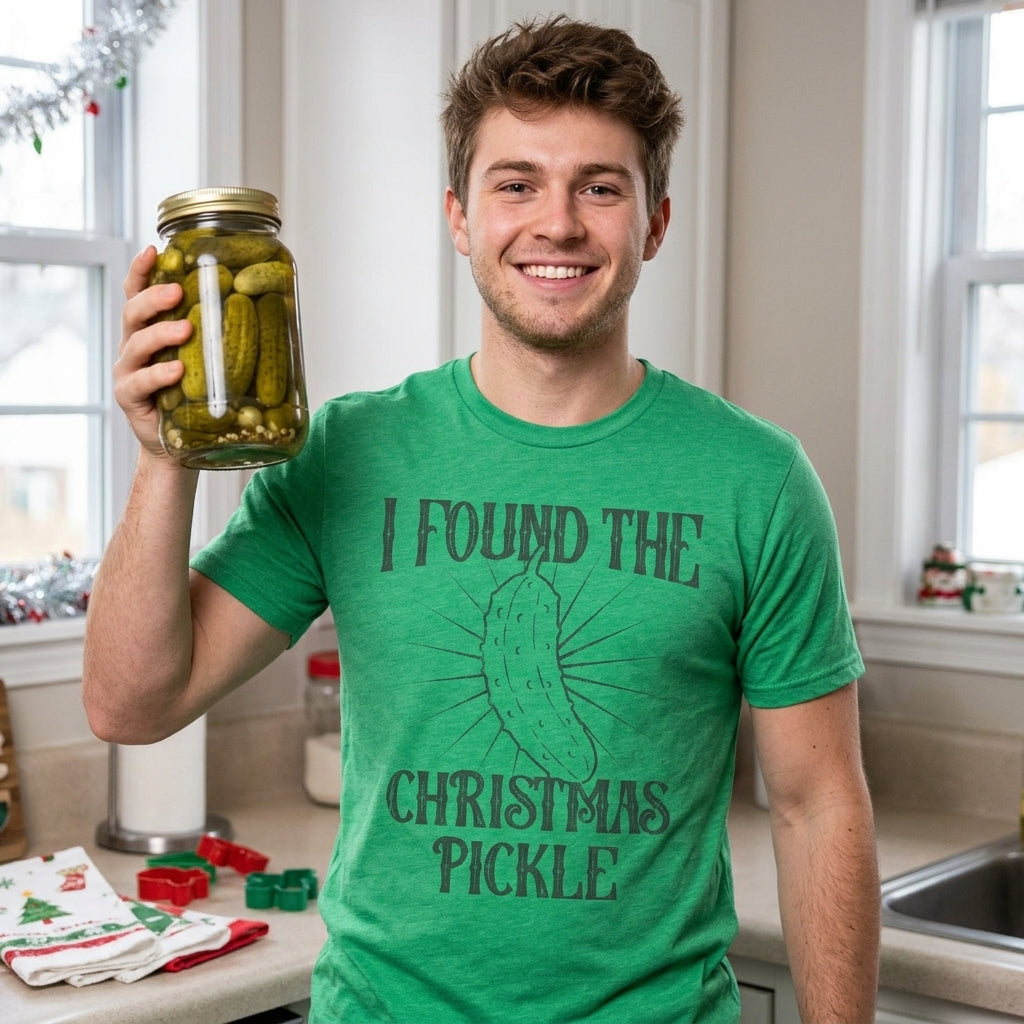 I Found The Christmas Pickle Men's T Shirt product image 2