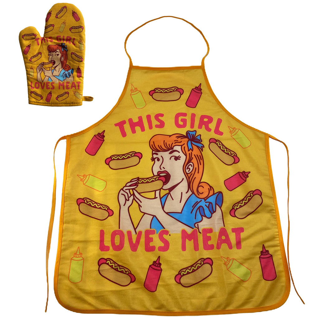 This Girl Loves Meat Apron Bakeware