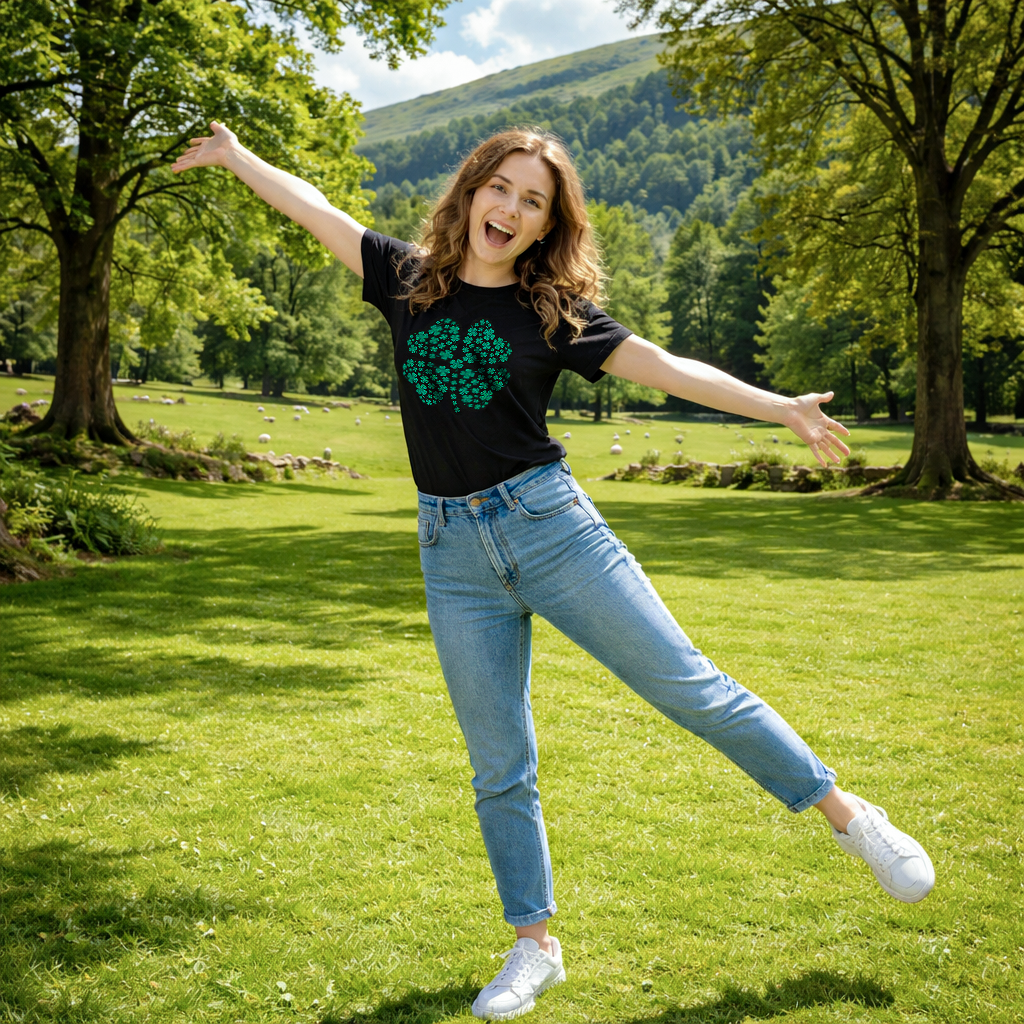 Glitter Clover Women's T Shirt product image 2